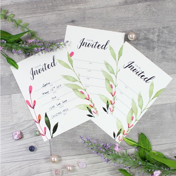 NEW🔥CAVE POP 25 Flat Panel 5X7 Invitations W/14 Point Card Stock & Envelopes - Picture 6 of 7